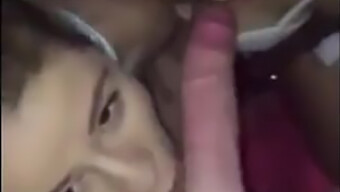 Amateur Couple Gives A Sensual Double Blowjob Performance